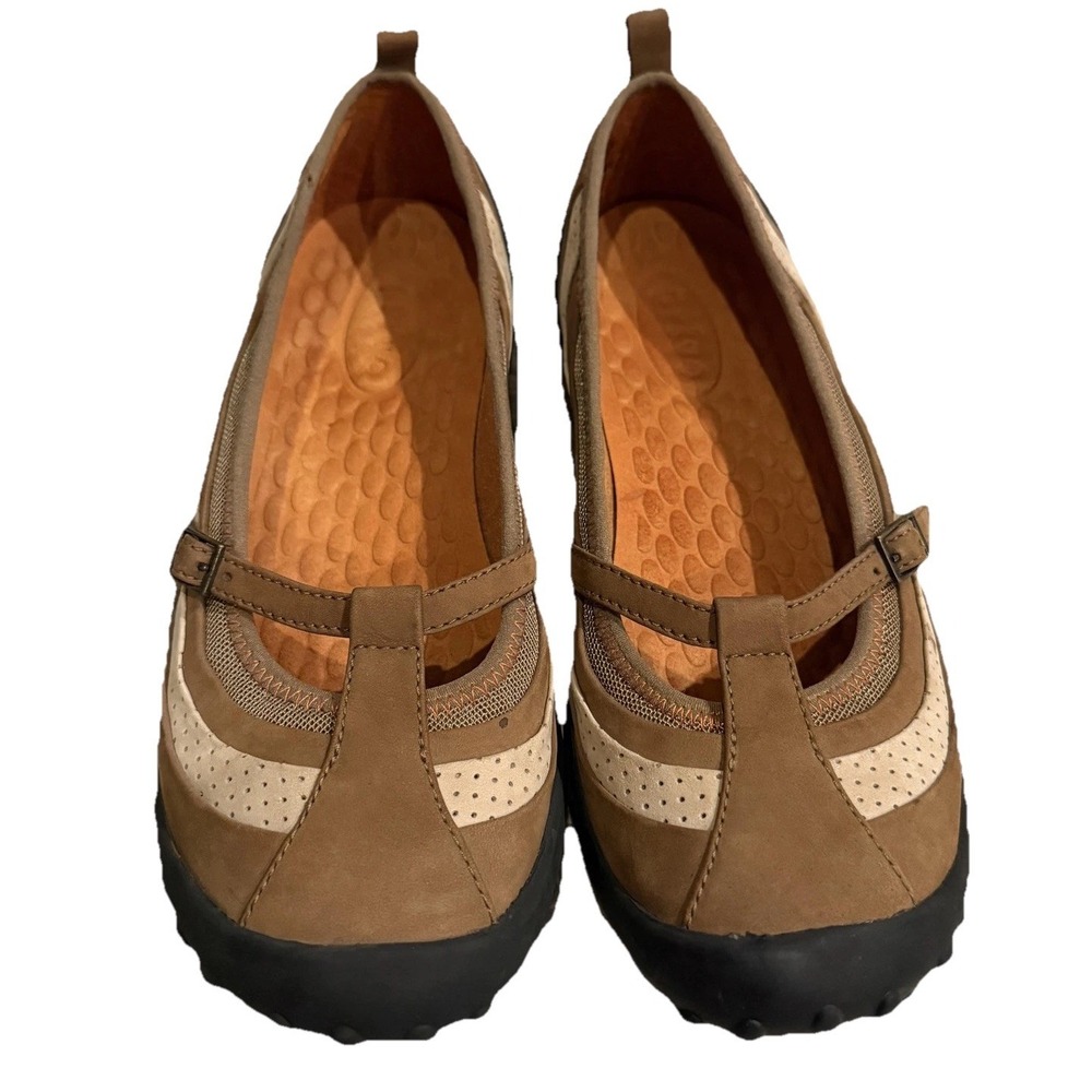 Clarks Privo Mary Jane Shoes Womens Size 8 Brown Leather Comfort Slip On Boho